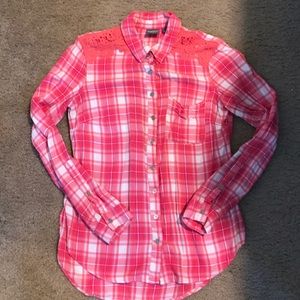 Soho NY&Co pink cowgirl winter sweater size S